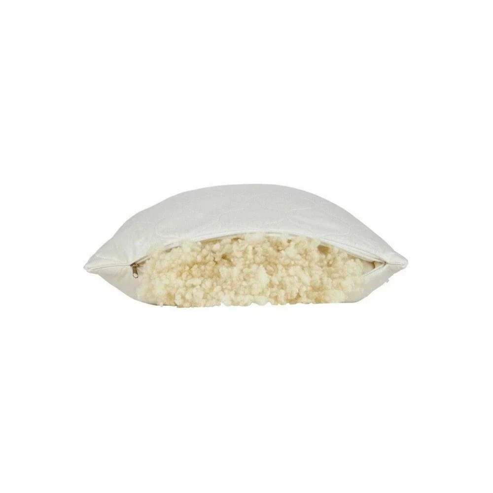 Sleep & Beyond myWoolly Standard Pillow 100% Natural, Adjustable & Washable Wool